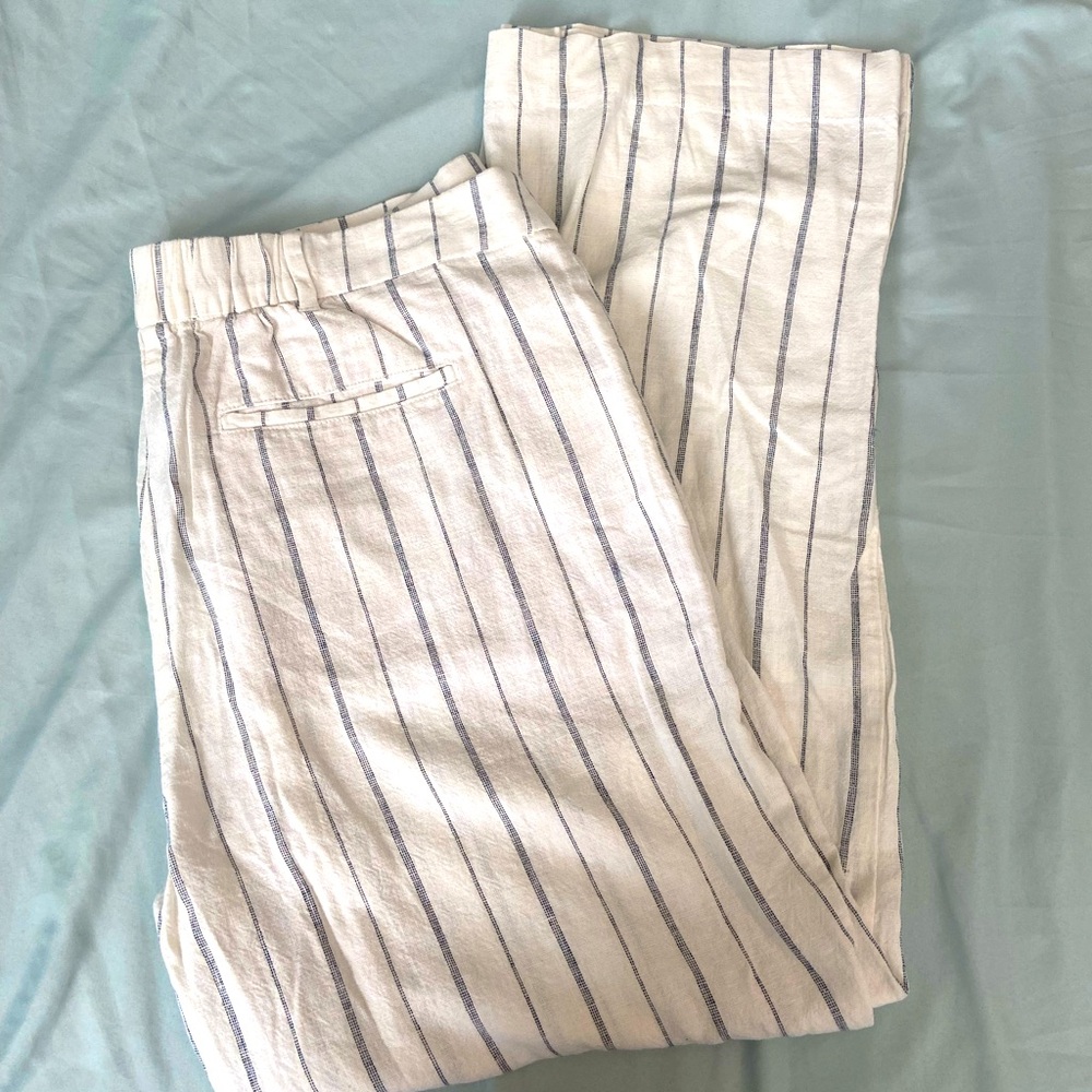 NWT Old Navy Taylor Linen Wide Leg Pants. Size Large